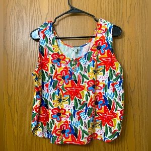 Linen Blend by Hester & Orchard Tank Top Crop Blouse